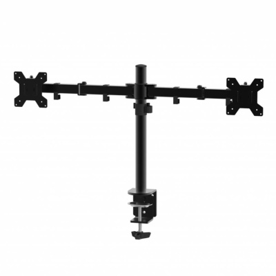 Suport dublu monitor Serioux, MM1903A, mobil, tilt:+/- 90 °, swivel: 180 ° , rotatie 360°, VESA: 75×75 / 100×100mm, compatibilitate 10"-27" , reglabil pe inaltime: 400mm ,extensie braț: 415mm ,greutate maxima suportata 8 kg, culoare negru - Img 4