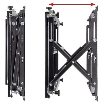 Suport perete cu pop-out B-Tech pentru ecrane cu diagonale intre 42"-120", greutate maxima suportata 125kg, VESA min. 200x100, VESA max. 400x400, distanta maxima de la perete 29.3 cm, sistem Push to open/push to close, se poate monta atat pe perete cat - Img 2