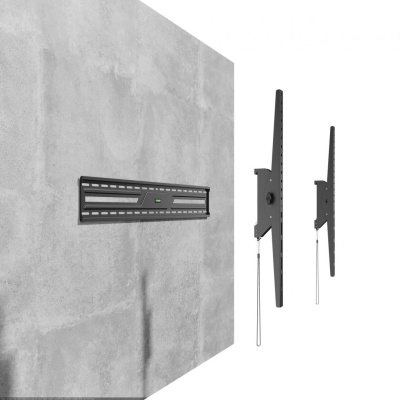 Suport perete TV Serioux 43-100" Tilt 75kg Profil 85mm Material: Otel Finisarea suprafeței: vopsea electrostatica Dimensiune ecran: 43"-100" Compatibilitate VESA: 75x75, 100x100, 100x150, 150x100, 100x200, 200x100, 150x150, 200x200, 200x300, 300x200, - Img 10
