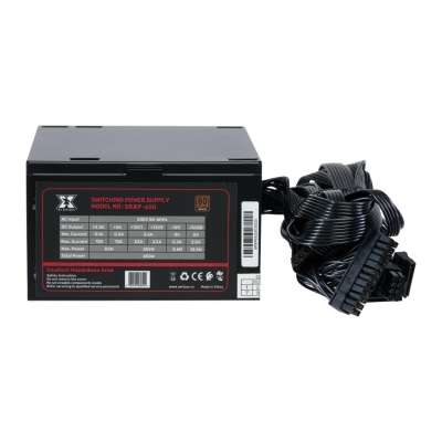 Sursa Serioux Energy 650W, 80+ BRONZE, Ventilator 12cm, ATX, material metal, cabluri: 20+4-pin, 1x4+4-pin, 2x6+2-pin, negru - Img 4