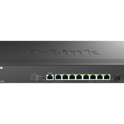 Switch D-Link DMS-1250-10SP , 8 porturi Gigabit, 2 porturi SFP+, Protocol 802.1D STP 802.1s MSTP 802.1w RSTP, rackabil