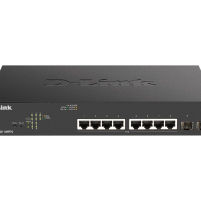 Switch D-Link Gigabit DGS-1100-10MPV2, 8 porturi