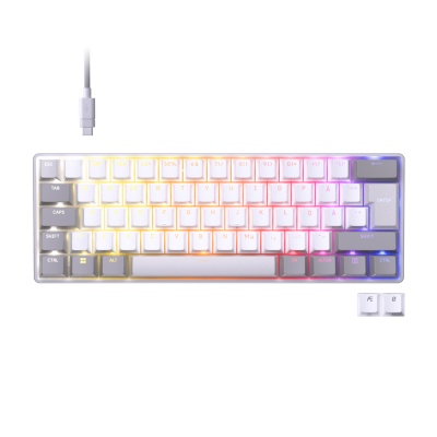 Tastatura Da CORSAIR CLIPPER PRO MINI 60, Nu, Cu fir, Alb