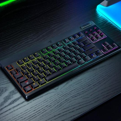 Tastatura Mecanica Gaming Razer BlackWidow V4 Low-Profile Tenkeyless HyperSpeed, RGB, Wireless, negru