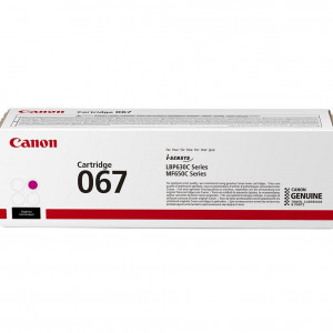 Toner Canon CRG067M, MAGENTA, capacitate 1250 pagini, pentru LBP-631 / LBP-631-cw / LBP-633 / LBP-633cdw / CRG-067Y / CRG067Y / MF-651 / MF- 651cw / MF-655 / MF-655cdw / MF-657 / MF-657cdw.