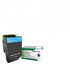 Toner Lexmark 71B20C0, cyan ,return program ,2.3k,CX317DN/417DE, CS317DN/417DN/