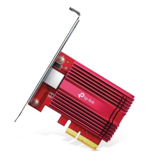 TP-LINK Adaptor de rețea 10 Gbps PCIe, Standarde și Protocoale: IEEE 802.3, IEEE 802.3u, IEEE 802.3ab, IEEE 802.3bz, IEEE802.3an, IEEE802.3az, IEEE 802.3x, Interfață: 1× Slot PCI Express 3.0 ×4, 1× Port RJ45 Gigabit/Megabit, Rate de transfer: 100 Mbps, 1