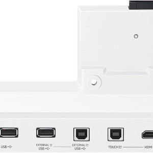 Tray conectivitate pentru display interactiv SAMSUNG Flip Pro 55"/65"; USB-C, USB-In, USB-External, Touch-Out, HDMI-In; aduce mufele din spate in fata pentru convenienta.