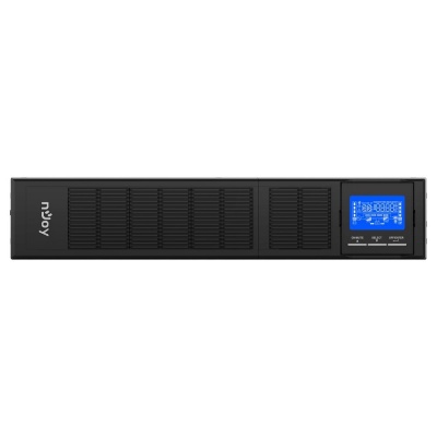 UPS nJoy Balder 3000, 3000VA/ 3000W, On-line, LCD Display, Montare Rack/Tower, 8 Prize IEC 13 1x IEC C19, Dubla conversie, Plaja larga de tensiuni acceptate, Eficienta impresionanta de pana la 96%, Frecventa: 40Hz ~ 70 Hz, Dimensiuni: 630 x 438 x 88 mm, - Img 4
