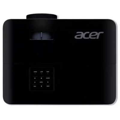 Videoproiector Acer X119H, SVGA 800*600, up to WUXGA (1920* 1200), 4.800 lumeni, 4:3/ 16:9, 20.000:1, zoom 1.1x, dimensiune maxima 300", distanta maxima de proiectie 11.8 m, boxa 3W, lampa 6.000 ore/ 15.000 ore ExtremeEco, 2.8 kg, D-sub, HDMI, PC audio