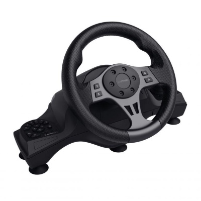 Volan racing Trust GXT 289 Movi Movi, conectivitate cu fir, 25 de butoane, console compatibile Nintendo Switch, Xbox Series S, Xbox Series X, Xbox One X, Xbox One S, Xbox One, PS4, PS4 Original, PS4 Pro, PS4 Slim, negru - Img 2