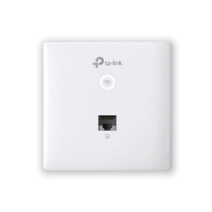 Wireless Access Point TP-Link EAP230-WALL, 1× 10/100/1000 Mbps Ethernet Port, 802.3af/802.3at PoE, 2 Dual-Band Antennas, 2.4 GHz: 2× 4 dBi, 5 GHz: 2× 3.6 dBi, Mounting: Wall Plate Mounting, Wireless Standards: IEEE 802.11n/g/b/ac, 5 GHz: 867 Mbps, 2.4