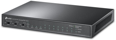 "8-Port 10/100Mbps + 3-Port Gigabit Desktop Switch with 8-Port PoE+ PORT: 8× 10/100 Mbps PoE+ Ports, 2× Gigabit Non-PoE Ports, 1× Gigabit SFP Slots SPEC: 802.3at/af, 124 W PoE Power, Desktop Steel Case FEATURE: Extend Mode for 250m PoE Transmitting,