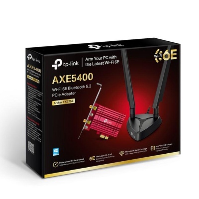 Adaptor wireless TP-Link, ARCHER TXE75E, AX5400, 2 x antene externe Dual-Band 5Ghz, 2.4 Ghz, PCI-E WI-FI 6E dimensiuni: 120.8 × 78.5 × 20.9 mm, Bluetooth 5.2. - Img 4