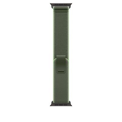 Apple Watch 49mm Green/Neon Trail Loop - M/L - Black Titanium Finish