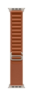 Apple Watch 49mm Terra Cotta Alpine Loop - Small - Natural Titanium Finish