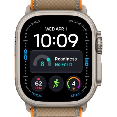 Apple Watch Ultra 4 GPS + Cellular 49mm Natural Titanium Case with Sand Trail Loop - M/L