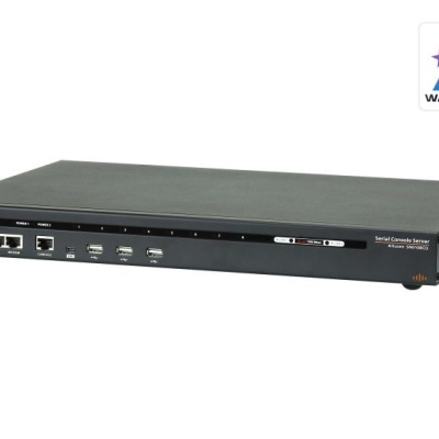 ATEN SN0108CO-AXA-G. Console port: RJ-45/Mini-USB. Dimensions (WxDxH): 329.8 x 437.2 x 44 mm, Weight: 5.26 kg. Power source type: AC, AC input voltage: 100 - 240 V, AC input frequency: 50 / 60 Hz. Certification: RoHS
