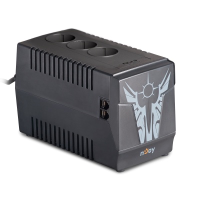 AVR nJoy Paladin 1000, 1000VA/500W, 3 Prize Schuko, Protectie la Supra si Sub Voltaje - Img 2