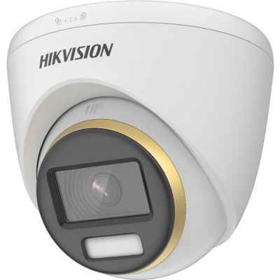 Camera de supraveghere Turret ColorVu PoC 8MP Hikvision DS-2CE72UF3T- E(2.8MM), lentila fixa 2.8mm, iluminare: 0.0005 Lux@(F1.0, AGC ON), 0 Luxcu lumina alba: 40m, iesire: 1 HD analog output, alimentare: 12 VDC ± 25%/PoC.at, Max. 5.1 W, IP67, dimensiuni: