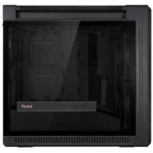 Carcasa ASUS PROART PA602 WOOD EDITION Mid Tower ARGB NEGRU, Tempered Glass, Sloturi Expansiune 8+2 aditional verticale, Drive Bays: 4x3.5"/2.5" 4x2.5", Ventilatoare Suportate: 6 (spate: 1x120mm sau 1x140mm, fata: 2x200mm, sus: 3x120mm sau 3x140mm), - Img 9
