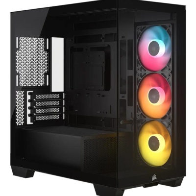 Carcasa CORSAIR 2800X RS-R ARGB, Micro Tower, Black