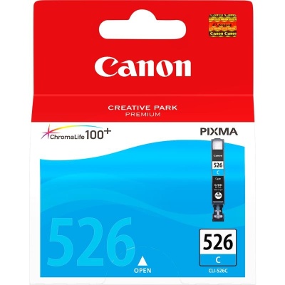 Cartus cerneala Canon CLI-526C, cyan, pentru Canon Pixma IP4850, Pixma IP4950, Pixma IX6550, Pixma MG5150, Pixma MG5250, Pixma MG5350, Pixma MG6150, Pixma MG6250, Pixma MG8150, Pixma MG8250, Pixma MX715, Pixma MX885, Pixma MX895. - Img 3