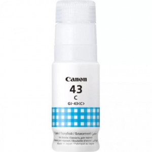 Cartus cerneala Canon GI-43C, culoare cyan, capacitate 3800 pagini,60ml,pentru Canon Pixma G540, G640.