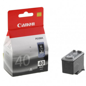 Cartus cerneala Canon PG-40, black, capacitate 16ml / 195 pagini, pentru Canon JX200, JX210, JX210P, JX500, JX510, Pixma IP1200, Pixma IP1300, Pixma IP1600, Pixma IP1700, Pixma IP1800, Pixma IP1900, Pixma IP2200, Pixma IP2500, Pixma IP2600, Pixma MP140,