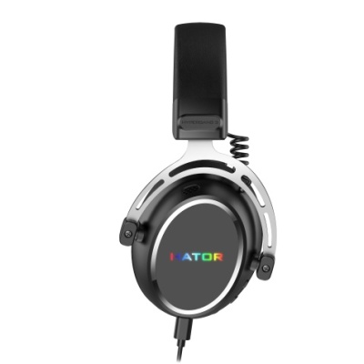 Casti gaming cu fir Hator Hypergang 3 USB, conectivitate USB Type-C / USB Type-Amaterial membrana compozit, conexiune catre HATOR SyncHUB™, Virtual 7.1 Surround Sound, logo iluminat RGB, apeluri prin BT in gaming mode, frecventa raspuns 10Hz-44kHz,