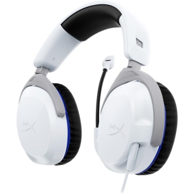 Casti gaming cu fir HyperX CloudX Stinger 2 Xbox/PC, jack 3,5mm pentru conectare direct la controller, drivere 50mm, slidere gradate, microfon cu noise cancelling, spuma cu memorie, alb - Img 3