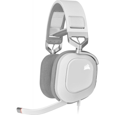Casti Gaming Head-band Corsair HS80 RGB USB, Wired, Alb