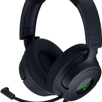 Casti gaming Razer Kraken V4 X, frecventa raspuns 20 Hz – 28 kHz, impendanta 32 Ω, driver customized Dynamic 40 mm Drivers, sensibilitate 96 dBSPL/mW at 1 kHz by HATS, frecventa microfon 100 Hz – 10 kHz, sensibilitate microfon -42 ± 3 dBV/Pa, 1 kHz,