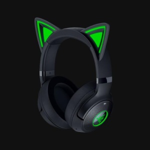 Casti Razer Kraken Kitty V2 Bluetooth 5.2Quartz Edition, interfata USB- A, sensibilitate 92.5 dB SPL / mW @ 1kHz si sensibilitate microfon 42 dBV /Pa, negru