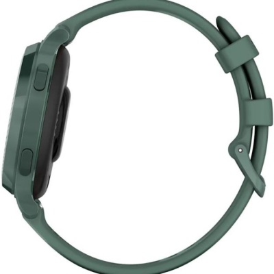 Ceas Garmin Lily 2 Active, display AMOLED, dimensiune afisaj 25,4 mm x 21,3 mm,rezolutie afisaj 240 x 201 pixeli, memorie 8GB, autonomie pana la 9 zile, rezistanta la apa pana la 5 ATM, greutate: 24,4g, ramă Jasper Green şi curea Jasper Green din silicon - Img 4