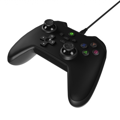Controller cu fir Genesis Mangan 300, interfata USB, 19 butoane, negru - Img 2