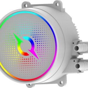Cooler Procesor AQYRIS AQUARIUS 360 AIO ALB, marime radiator 360mm, 3 ventilatoare ARGB, Viteza ventilatoare 800-2400 RPM +/- 10%, Suport AMD: AM4, AM5 suport INTEL: LGA 20xx/115x/1200/1700, Airflow: 30-85 CFM, Nivel de zgomot pompa: 23dBA, Nivel de - Img 9