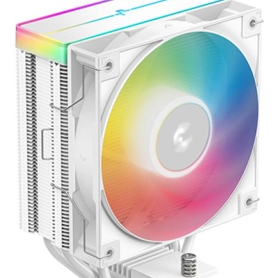 Cooler Procesor DEEPCOOL AG400 ARGB V2 ALB, marime heatsink 120x92x150mm, un ventilator ARGB, viteza ventilator 500-2100 RPM +/- 10%, Airflow: 75.89 CFM, Suport AMD: AM4/AM5, suport INTEL: LGA 1700/1200/1151/1150/1155, nivel de zgomot: 31.6 dBA - Img 2