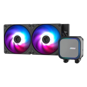 Cooler Procesor MSI MAG CORELIQUID A13 240 AIO ALB, marime radiator 240mm, 2 ventilatoare ARGB GEN2, Viteza pompa: 3800 +/- 10%, Suport AMD: AM4/AM5, suport INTEL: LGA 1700/1851, Airflow: 62.6 CFM, Nivel de zgomot pompa: 20dBA