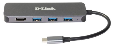D-Link DUB-2333 5-in-1 USB-C Hub with HDMI and power delivery, 1* USB-C connector, 1* HDMI Port, 3* USB Type- APort (USB 3.0), 1* USB-C powerdelivery. - Img 3