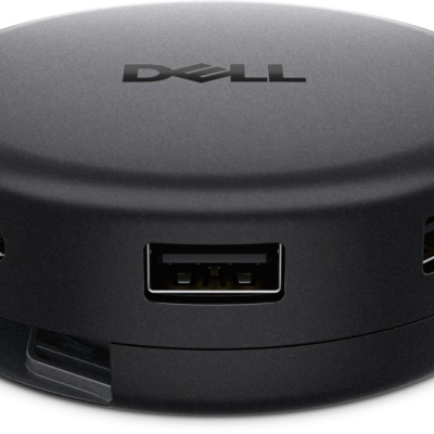 Dell Pro 7-in-1 USB-C Travel Hub DA326, Connectivity Technology: Wired, Cable Length: 248mm, Number of Displays Supported: 2, Supported Resolutions: 6016x3384 / 3840x2160, Maximum Data Transfer Rate: 1.25 GB/s, Power Delivery: 100W (Dell Systems),