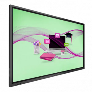 Display interactiv (tabla interactiva) Philips pentru invatamant 75", UHD, 18/7, 380cd/m2, panel IPS 10bit, D-LED, 8ms, contrast static 1200:1, contrast dinamic 500.000:1, mătuire 5%+3%, Android 11.0, CMND &Control, CPU 9970A, RAM 8GB, stocare 16GB.