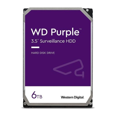 HDD Surveillance WD Purple, 6 TB, 5640 rpm, 256 MB, SATA III