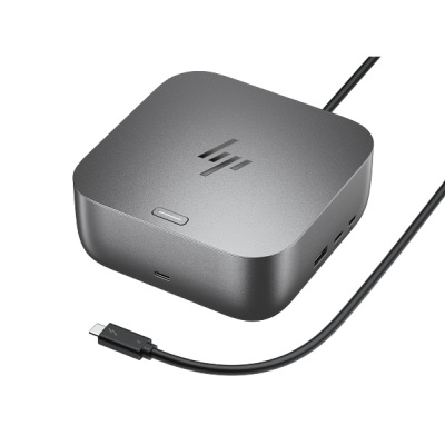 HP Dock Thunderbolt 4 G6 100W, Dimensiuni: 12.1 x 12.1 x 4.95 cm, Greutate: 0.74Kg, 3yw