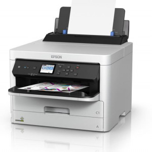 Imprimanta inkjet color Epson WF-C5210DW, dimensiune A4, duplex, viteza max 24ppm alb-negru si color, rezolutie max 4800x1200dpi, alimentare hartie 300 coli, volum de printare max 45000 pagini/luna, display color 6cm, interfata: Wireless LAN IEEE