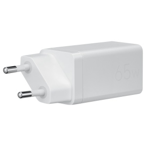 Incarcator alimentator original Asus pentru smartphone/tableta/laptop, tehnologie GaN, 2 porturi USB-C, 65W, alb