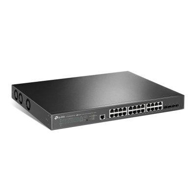 "JetStream™ 24-Port 2.5GBASE-T and 4-Port 10GE SFP+ L2+ Managed Switch with 16-Port PoE+ & 8-Port PoE++ PORT: 24× 2.5G RJ45 Ports (8× 2.5G PoE++ Ports & 16× 2.5G PoE+ Ports), 4× 10G SFP+ Slots, RJ45/Micro-USB Console Port SPEC: 802.3bt/at/af, 500 W PoE - Img 4