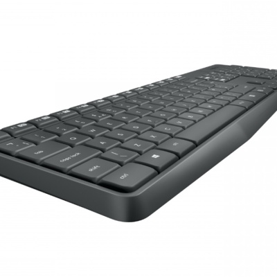 Kit Tastatura + mouse wireless Logitech MK235, interfata USB, distanta de operare pana la 10m, 100 taste, rezolutie mosue 1000 DPI, gri - Img 2