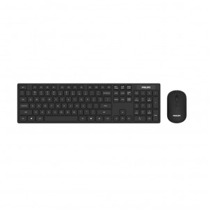 Kit tastatura si mouse Philips SPT6103B, Wireless, negru