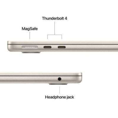 MacBook Air 13.6" Retina/Apple M4 (CPU 10-core, GPU 10-core, Neural Engine16-core)/16GB/ 1TB - Starlight - INT KB (2025) 35W USB C ( CtofromMW103RO/A) - Img 3